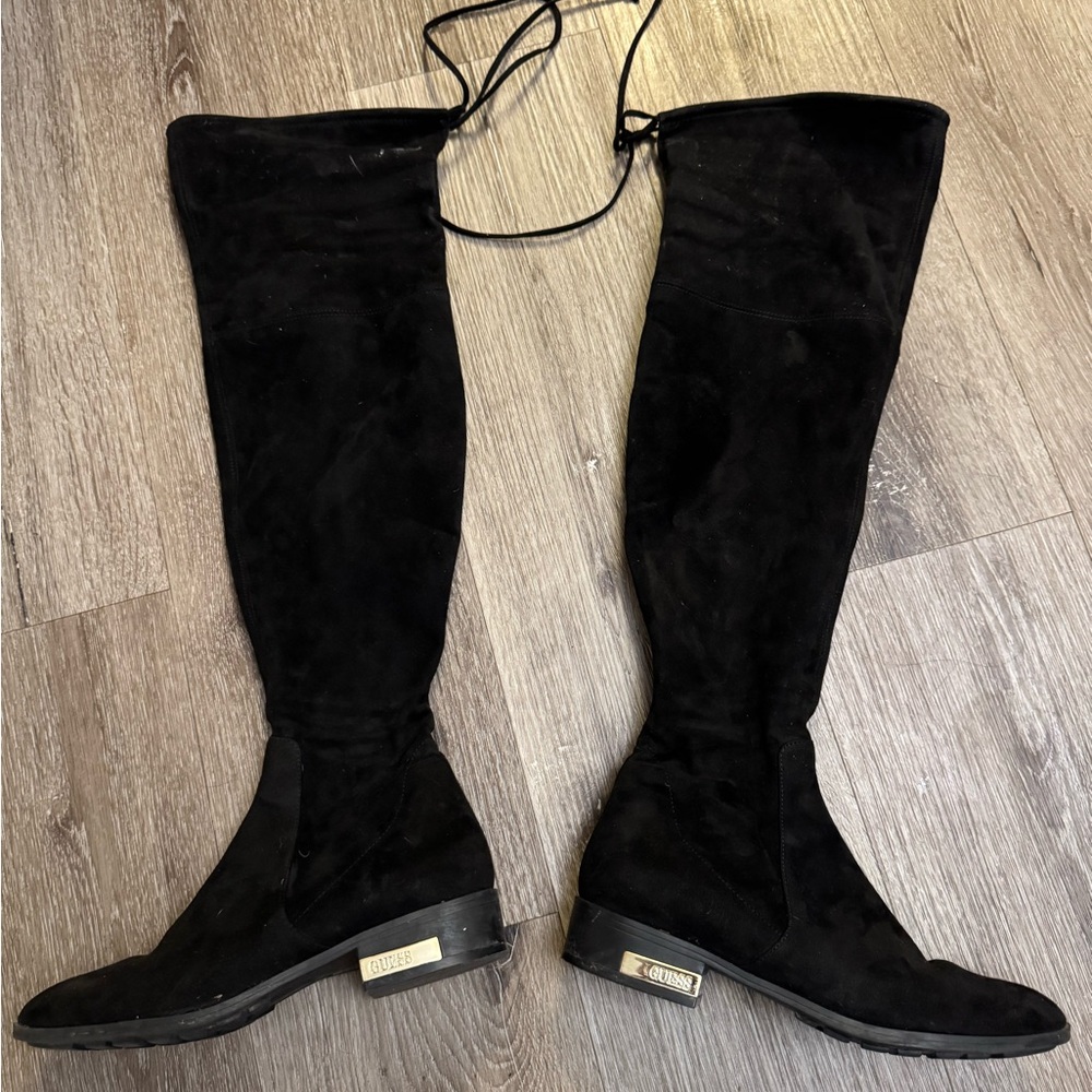 Guess Black Over-the-Knee Boots